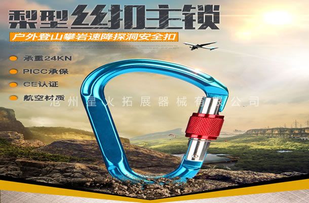 梨型丝扣主锁-户外线上买球官网（中国）官方网站_线上买球官网（中国）官方网站装备-线上买球官网（中国）官方网站_线上买球官网（中国）官方网站训练安全装备