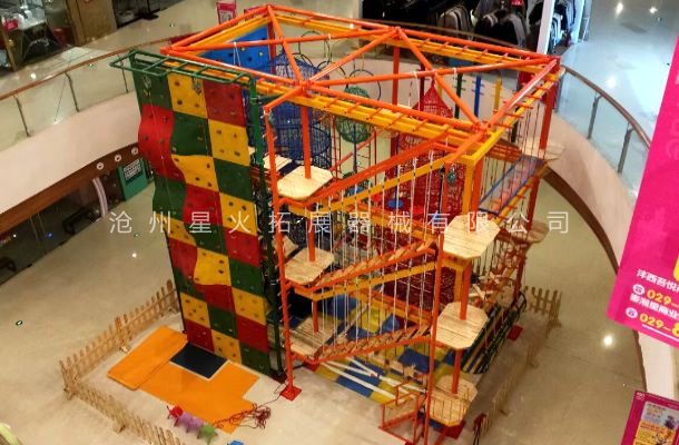 四川省绵阳市万达商场中庭儿童网绳线上买球官网（中国）官方网站_线上买球官网（中国）官方网站乐园项目完工。